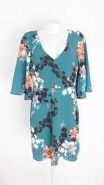 vestido a collection feminino estampado com forro
