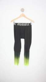 calça esportiva russell athletic masculina preta com recortes