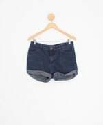 shorts jeans riachuelo feminino azul com barra italiana