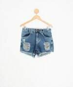 shorts jeans feminino azul
