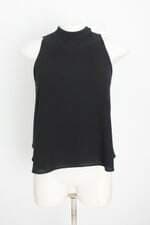 blusa zara feminina preta