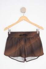 shorts esportivo track & field feminino marrom com forro