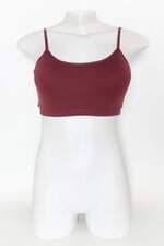 top esportivo track & field feminino vermelho com bojo