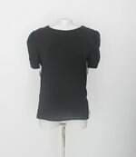 Blusa Lamar feminina preta com recortes
