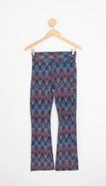 calça flare fdx feminina estampada 