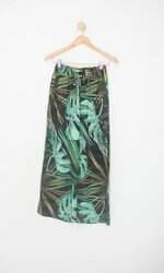 calça de tecido feminina estampada