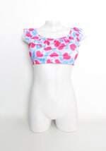 top de biquíni ceci feminino estampado com sobreposição
