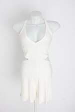 macaquinho based feminino bege com recortes