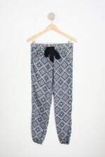 calça de tecido forever 21 feminina estampada