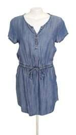 vestido Gap feminino azul com faixa na cintura
