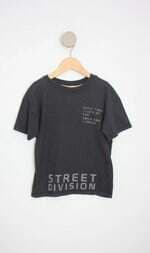 camiseta hering kids cinza