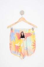 shorts farm feminino estampado com cós com elástico