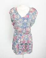 vestido visualtop feminino estampado com meio forro