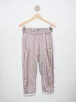 calça de tecido feminina estampada
