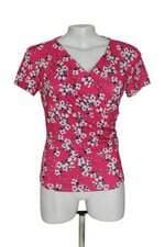 blusa floral Lança Perfume feminina com drapeado