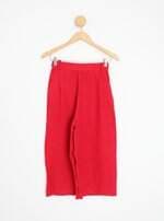 calça de tecido feminina vermelha