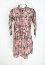 vestido feminino estampa animal print 