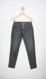 calça pedra magia slim feminina azul
