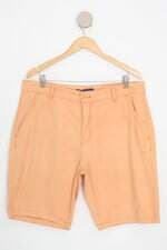 bermuda de sarja original jeans masculina laranja