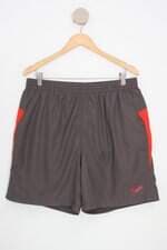 bermuda esportiva speedo masculina cinza com forro e recortes