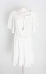 vestido shoulder feminino branco
