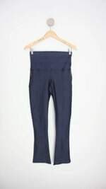 calça de tecido leg legs feminina azul