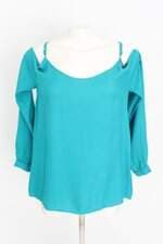 blusa siberian feminina verde com recortes