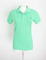 camisa polo ralph lauren feminina verde com bordado