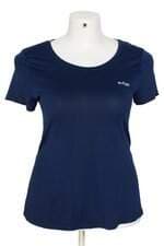 camiseta esportiva shark feminina azul com barra mullet