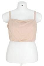 cropped C&A feminino bege com franzido