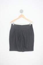 saia barreds feminina preta com pregas