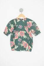 vestido green infantil estampado 