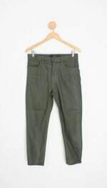 calça de sarja shoulder feminina verde