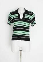 blusa shoulder feminina estampada