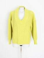 casaco galeria tricot feminino verde