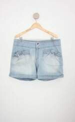 shorts jeans feminino azul