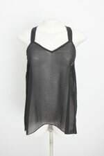 blusa maria bonita extra feminina preta com transparência