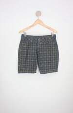shorts feminino xadrez