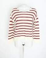 suéter marisa feminino listrado com barra mullet