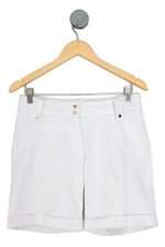 shorts seiki feminino branco com barra italiana