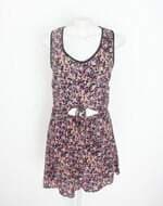 vestido C&A feminino estampado com forro