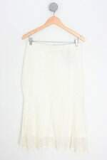 saia marisa feminina branca com forro