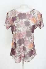 blusa C&A feminina estampada com transparência