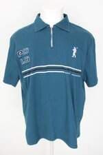 camisa polo trup sea masculina verde com patch e silk