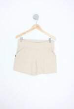 shorts feminino bege