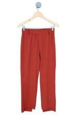 calça de tecido Amaro feminina terracota