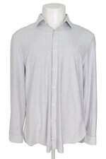 camisa Michael Kors masculina cinza listrada