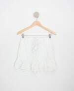 saia feminina branca com forro