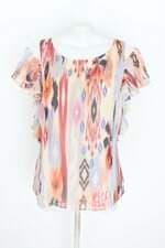 blusa costume feminina estampada com forro e recortes