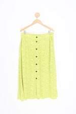 saia shoulder feminina estampada com fenda e meio forro